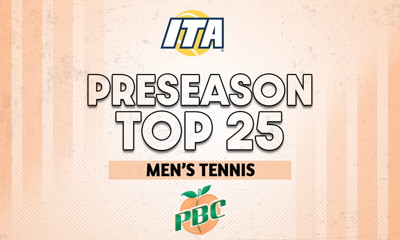 Four PBC Men's Tennis Teams Ranked in Preseason Top 25
