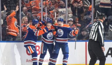Nugent-Hopkins scores winning goal for Oilers in his 1,000th NHL game