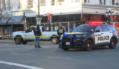Pedestrian hit at major downtown Victoria intersection: police