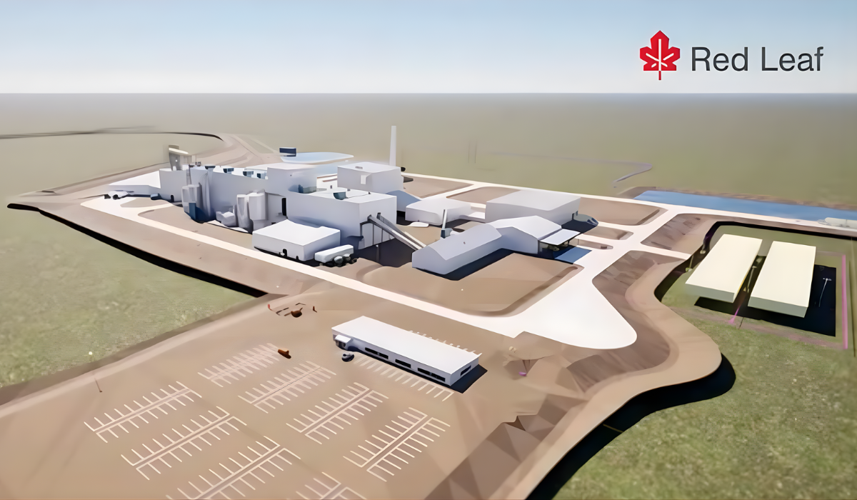 A new pulp mill that uses straw instead of wood