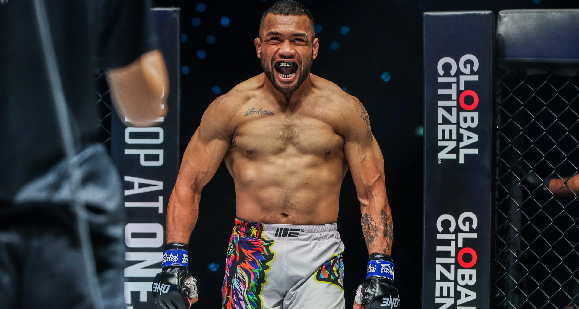 Isi Fitikefu walks to the Circle