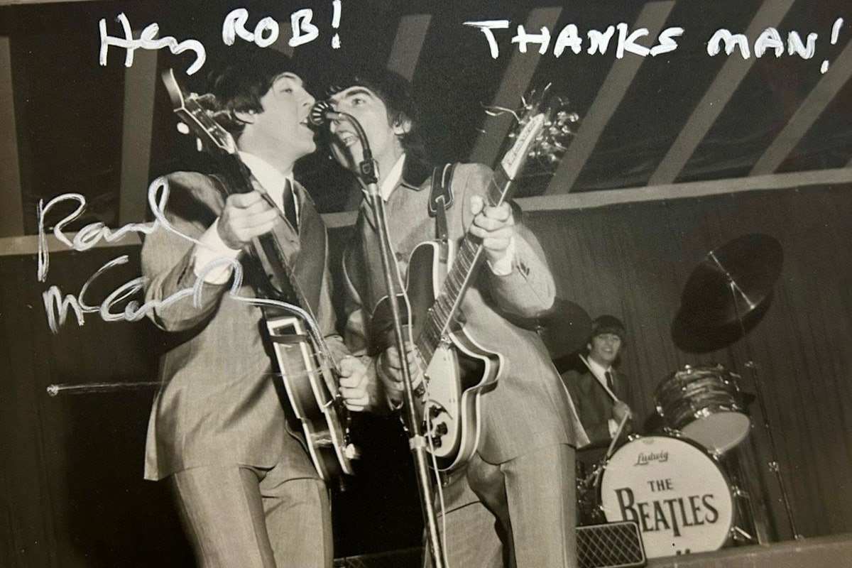 He found a lost Beatles audition tape. So he gave it back to Paul McCartney