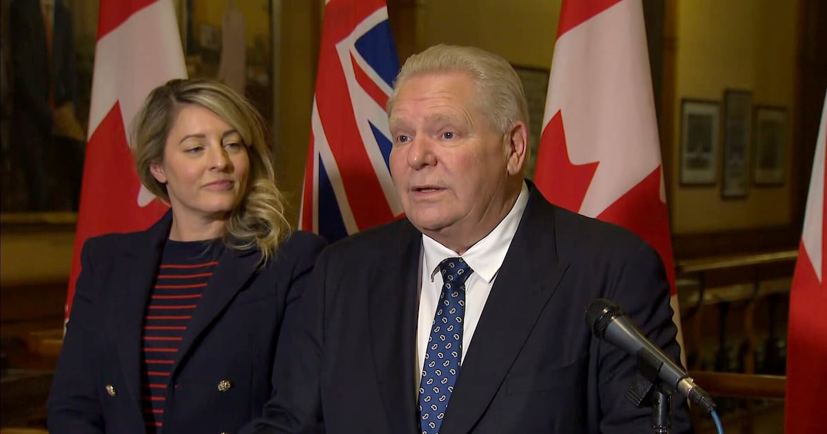 Doug Ford calls federal auto strategy ‘great’ and says Ontario will be part of it after meeting with Carney and Joly - CTV News