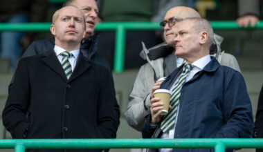Celtic FC CEO Michael Nicholson and CFO Chris McKay
