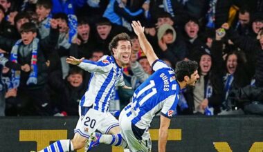 Barcelona’s 11-game winning streak ends with loss at Real Sociedad in Spanish league