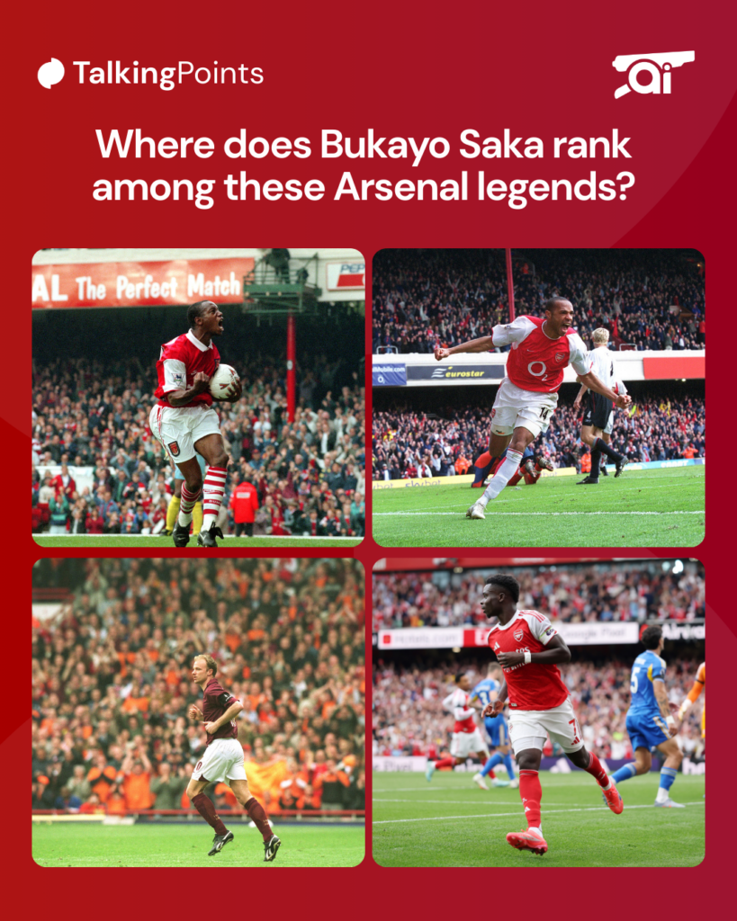 Saka Henry Wright Bergkamp