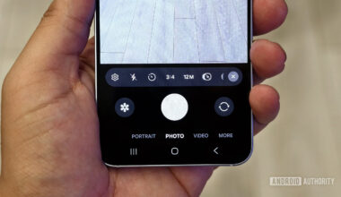 The Samsung Galaxy S25 camera app.