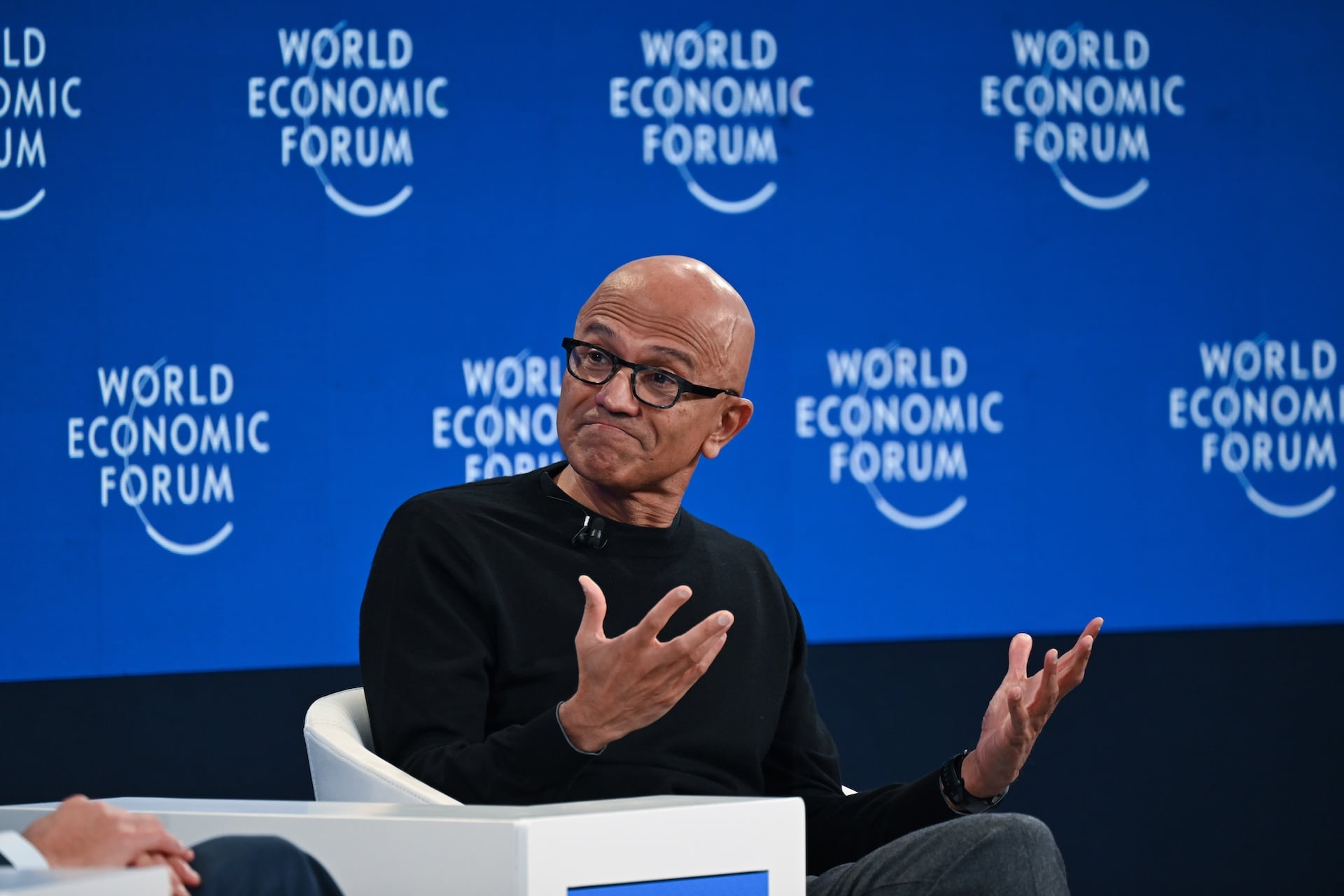 Satya Nadella Microsoft Davos 1