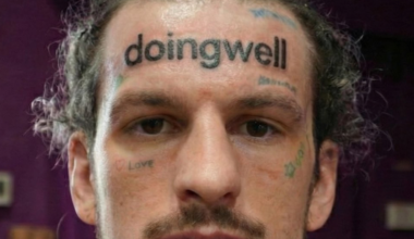 Sean O’Malley debuts ‘Doing Well’ forehead tattoo