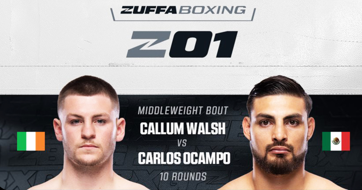 Zuffa Boxing 1 card, date, start time, location | Walsh vs Ocampo