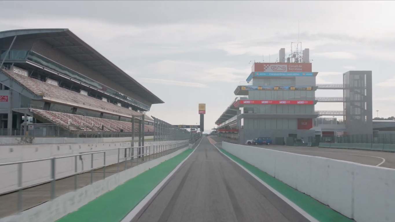 What happened at start of F1's Barcelona test