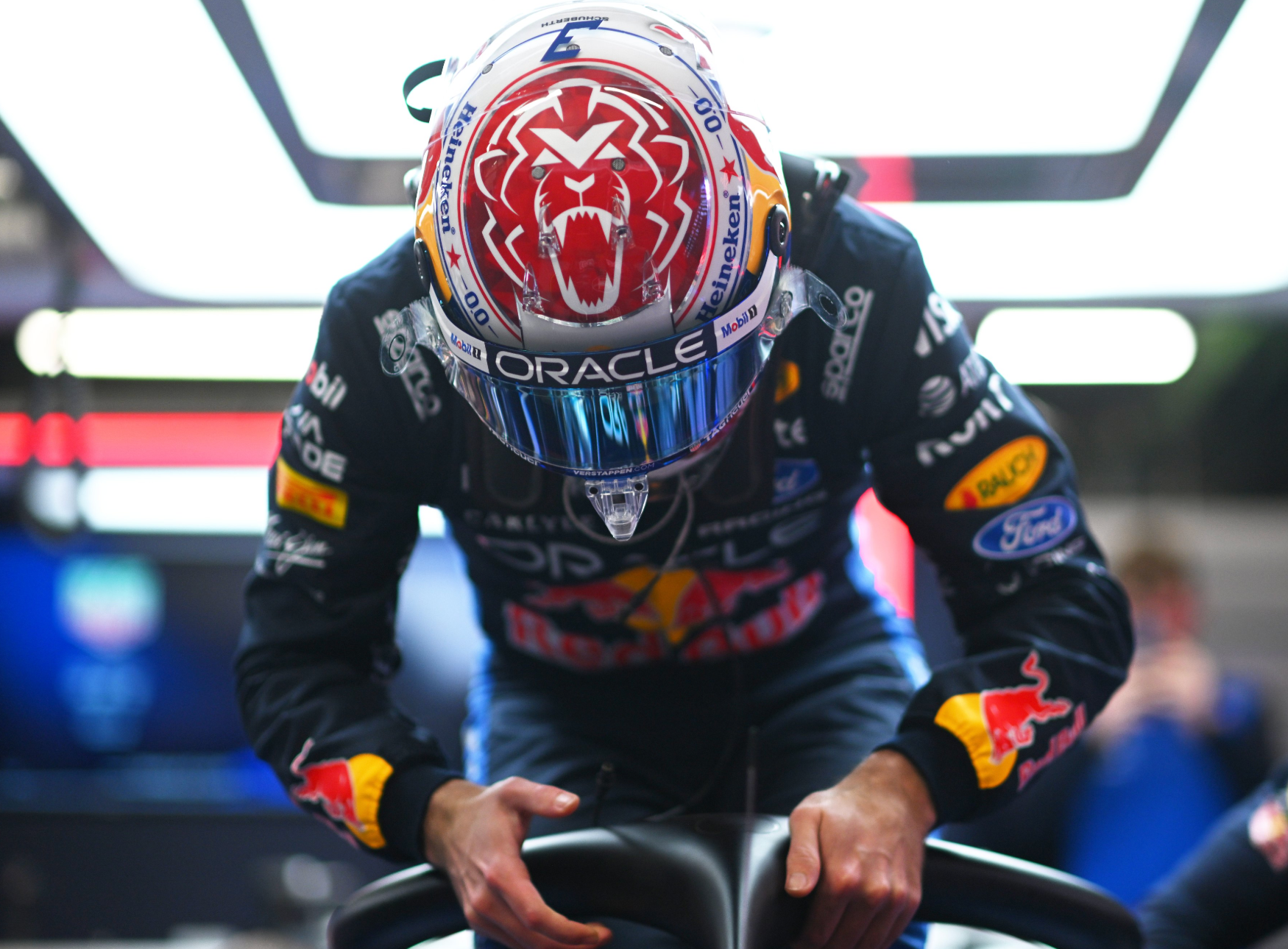 Max Verstappen at testing in Barcelona