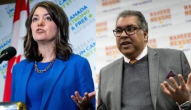 Danielle Smith blames former Calgary mayor Nenshi for city’s water woes