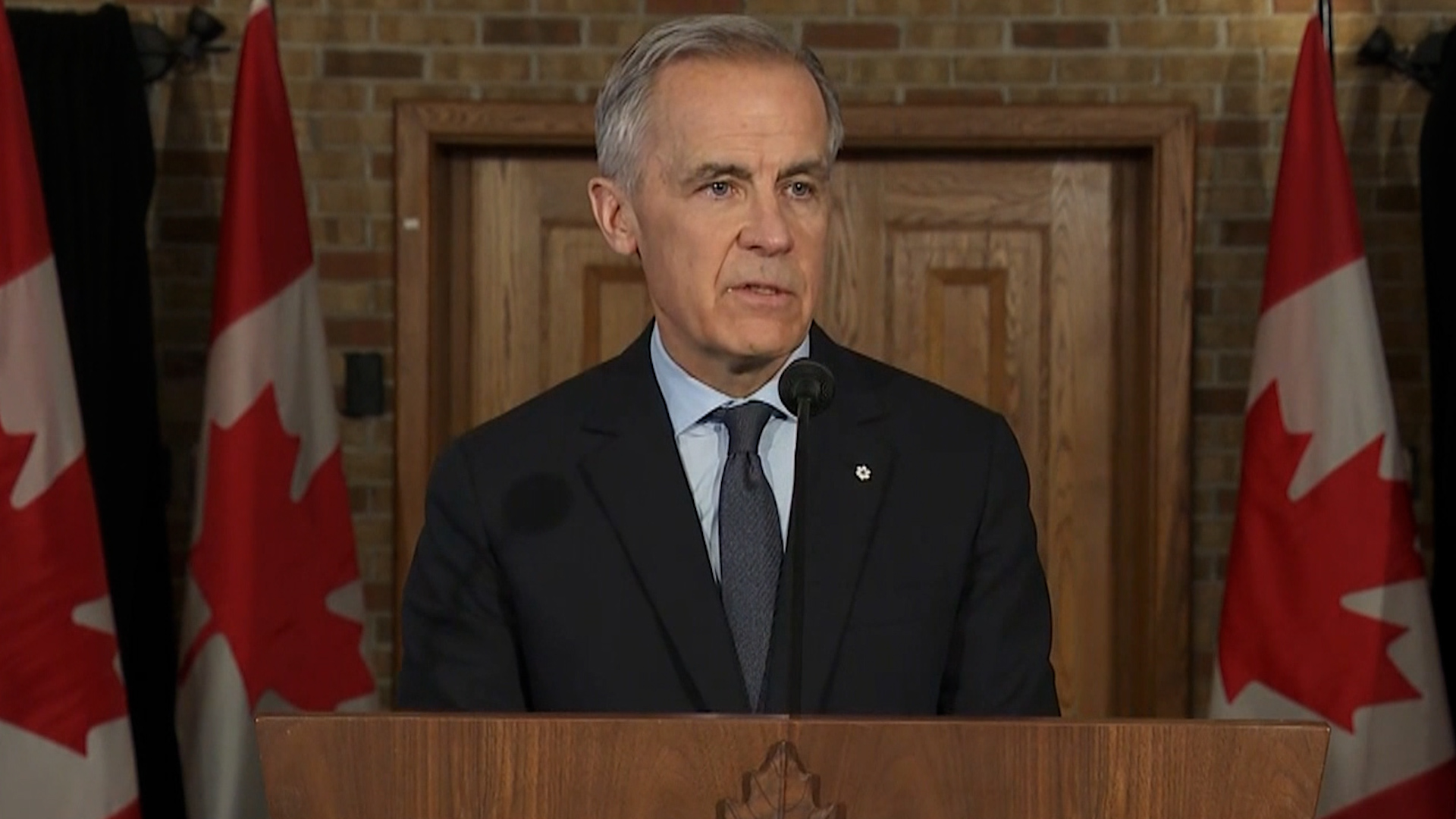 Click to play video: 'Carney says Canada’s values ‘must be fought for’ amid ‘democratic decline’'
