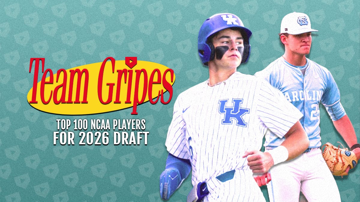Top 100 NCAA Prospects for the 2026 MLB Draft