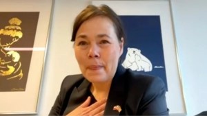 Greenland Foreign Minister Vivian Motzfeldt (Credit: KNR Nutaarsiassat / KNR News/YouTube)