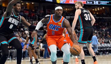 Short-handed Thunder rally from 21-point deficit to beat Grizzlies