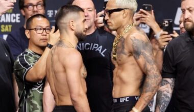 Ilia Topuria vs. Charles Oliveira, UFC 317