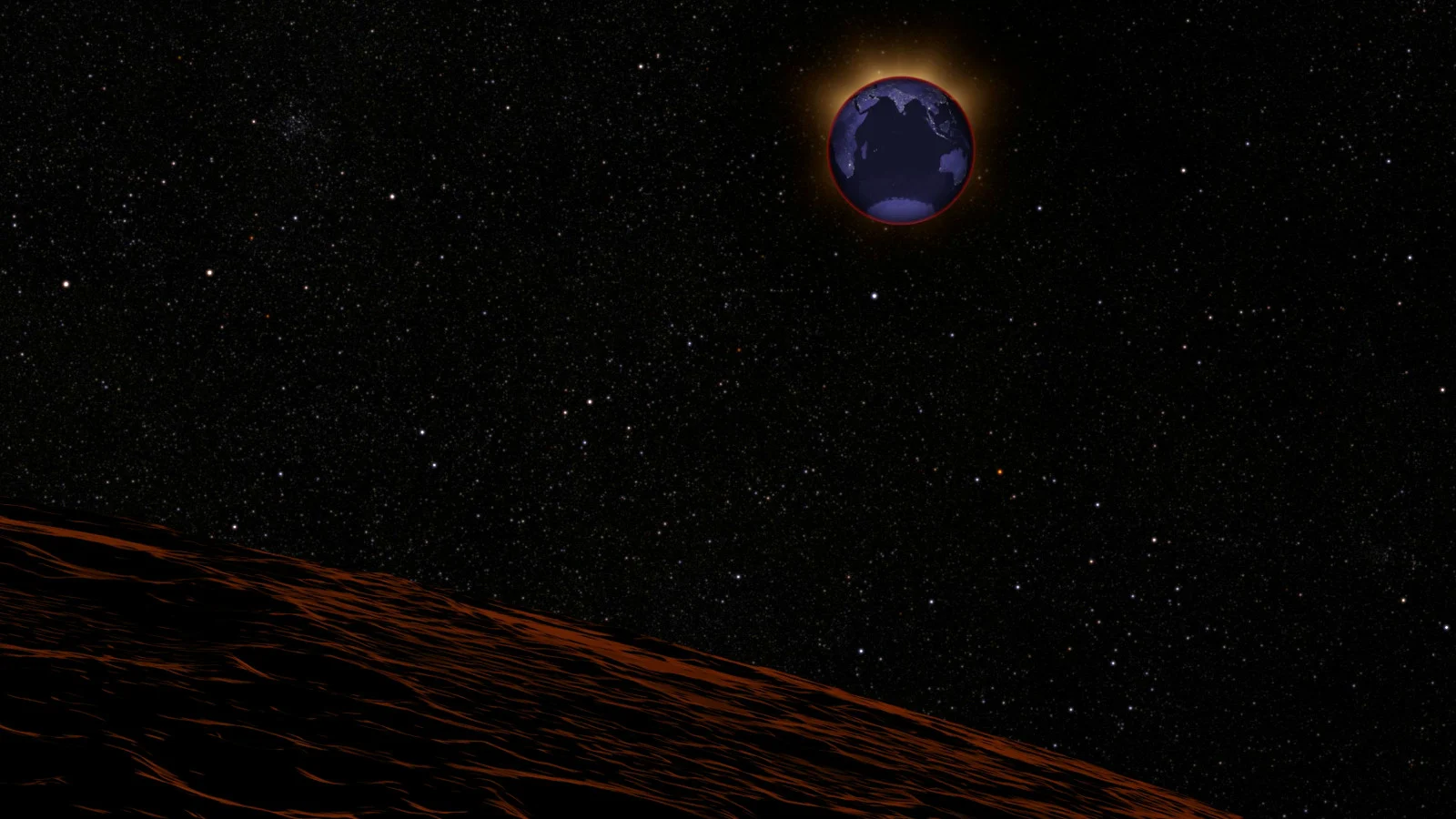 Total Lunar Eclipse - view from the Moon