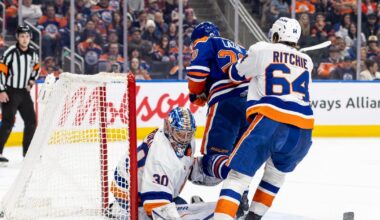 Sorokin enjoys 'outstanding' performance with NHL-leading fifth shutout vs. Oilers
