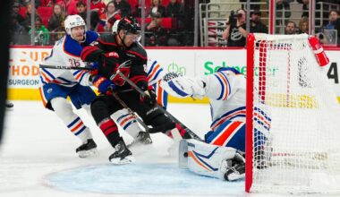 Hurricanes’ Jesperi Kotkaniemi a good option for the Oilers, but cap issues could get in the way