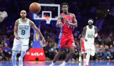 Tyrese Maxey speaks about his love for VJ Edgecombe's competitiveness and confidence image