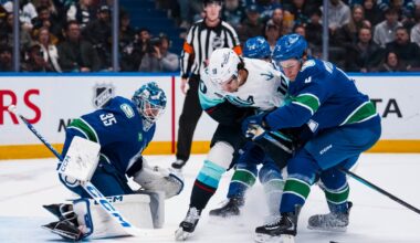 DeBrusk tallies three points in Canucks’ shootout loss to Kraken