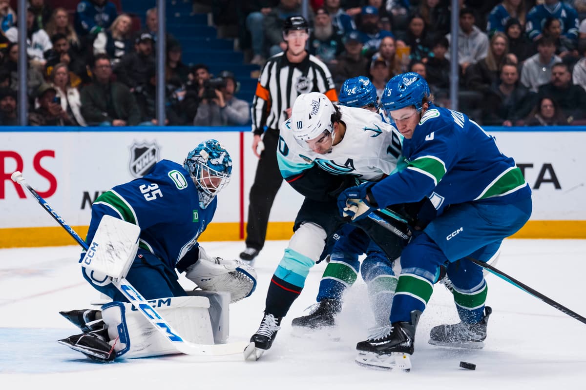 DeBrusk tallies three points in Canucks’ shootout loss to Kraken