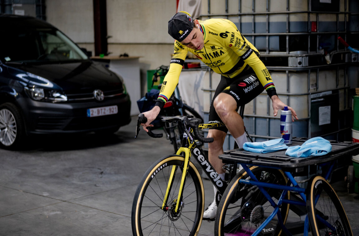 Van Aert does six-hour training session, rode home trainer 3 days after surgery – Sticky Bottle