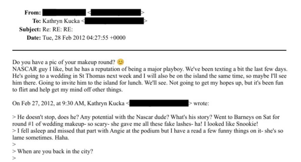 Epstein email Brian Vickers