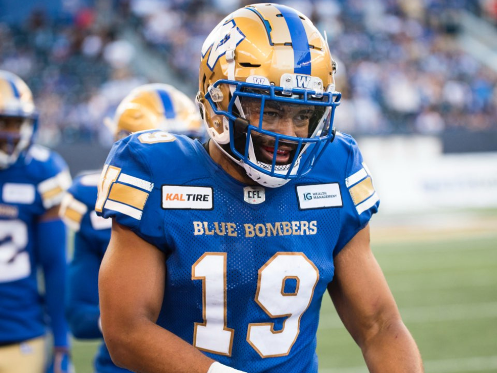 Veteran linebacker Kyrie Wilson stays with Blue Bombers