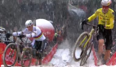 Incredible van der Poel and van Aert duel marred by brutal crash