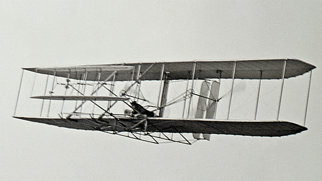 Wright flyer is going to space