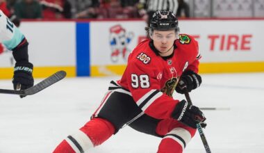 Blackhawks C Connor Bedard steps up his rehab in his return from a shoulder injury