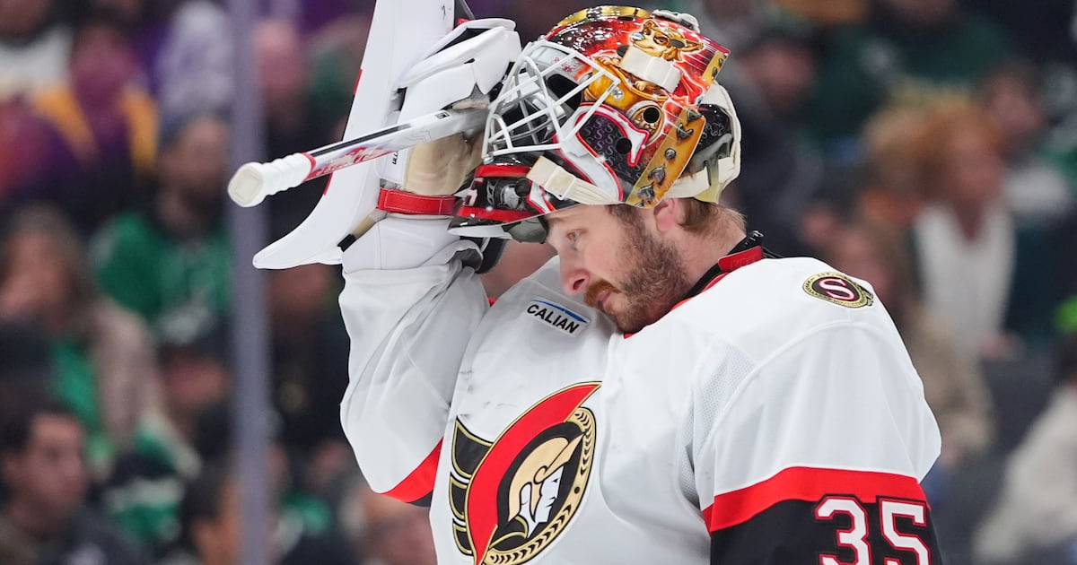 Ottawa Senators move Linus Ullmark to non-roster spot, activate Lars Eller