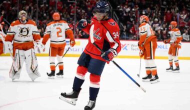 NHL Roundup: Justin Sourdif scores first hat trick to lead Capitals over Ducks