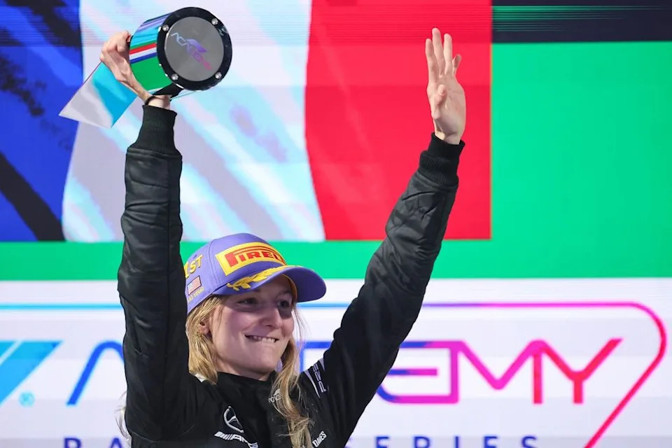 Race winner Doriane Pin, Prema Racing