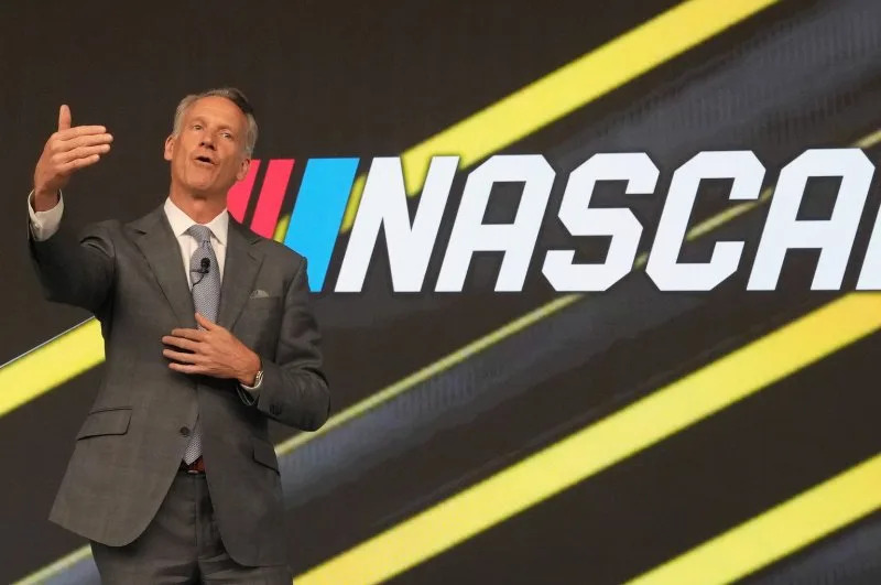 NASCAR commissioner Steve Phelps (pictured) made disparaging remarks about icon Richard Childress in text messages revealed during a 2025 antitrust trial. File Photo by Bill Greenblatt/UPI