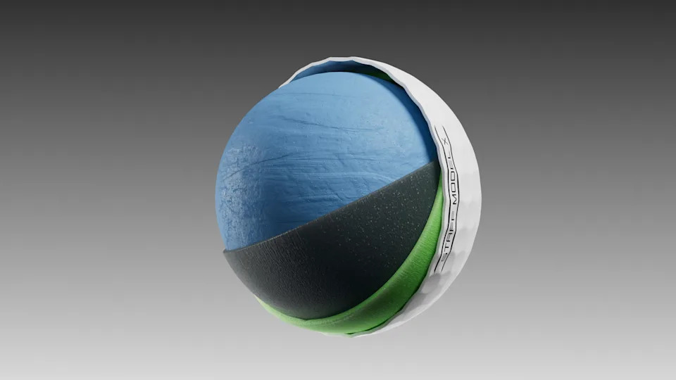 The Staff Model and Staff Model X both have a rubber core, two casing layers, and a cast urethane cover.