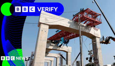 BBC Verify: Images show aftermath of deadly crash on Thai railway line