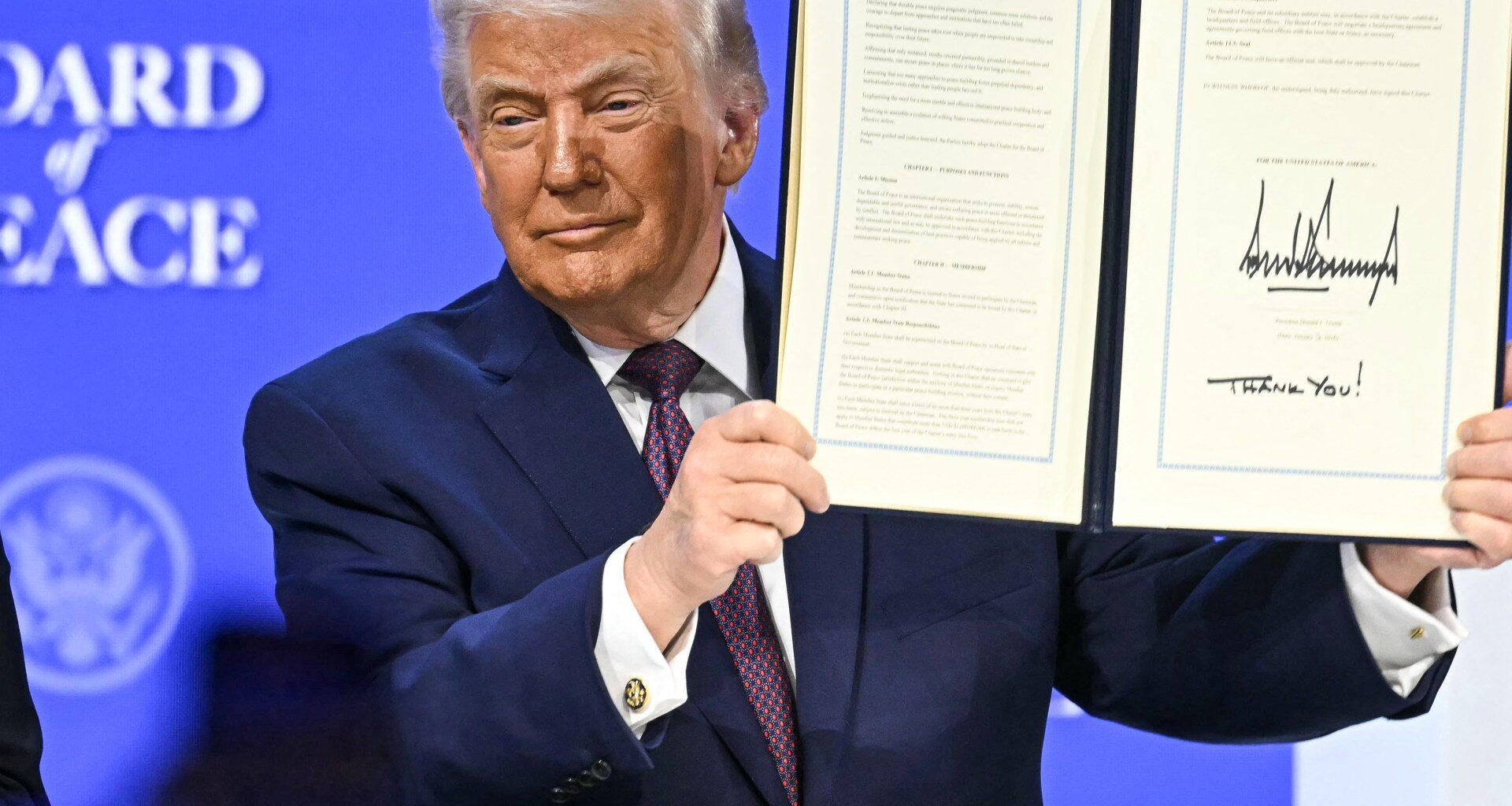 Trump launches Board of Peace at signing ceremony in Davos | Donald Trump News