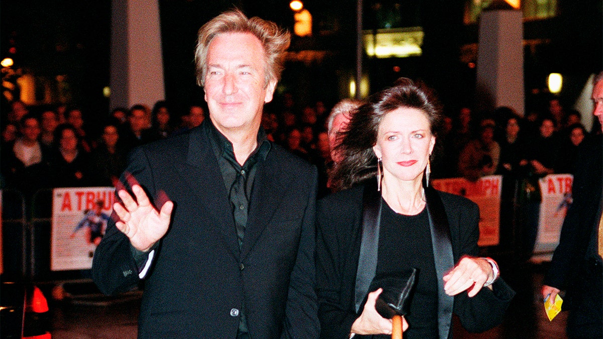 Alan Rickman with wife Rima Horton