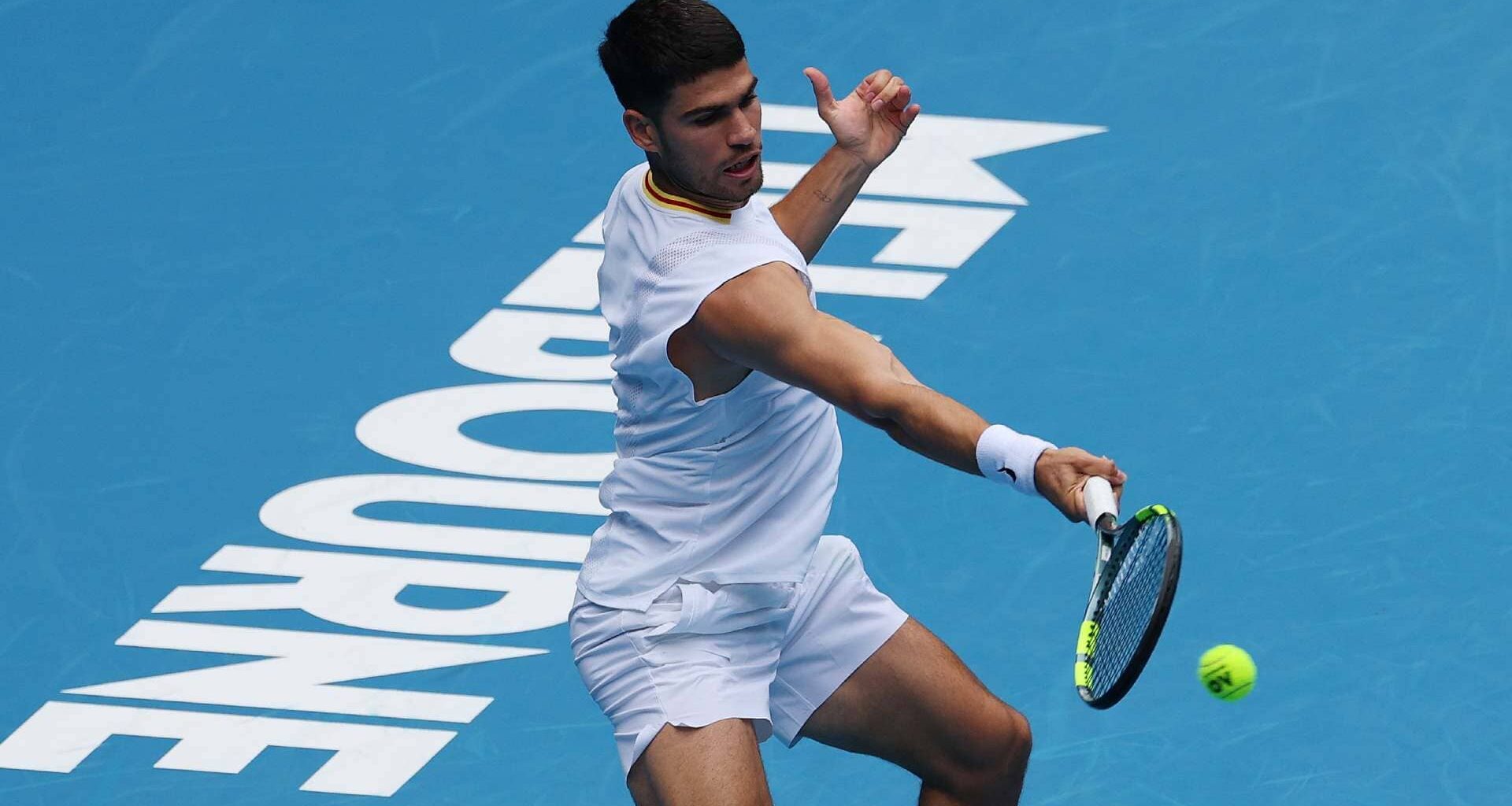 Top seed Carlos Alcaraz is chasing his first Australian Open title.