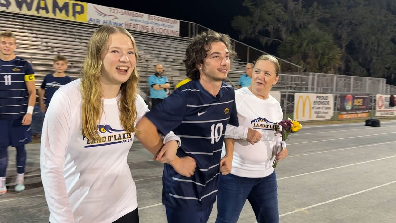 Land O' Lakes soccer star scores on Senior Night