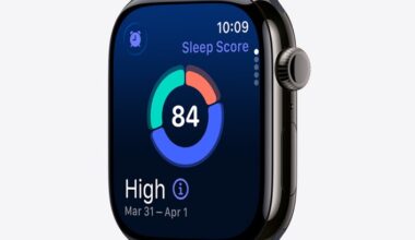apple watch sleep score