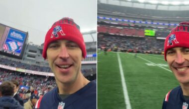 Bruins legend Chara shows support for Patriots in AFC semifinals