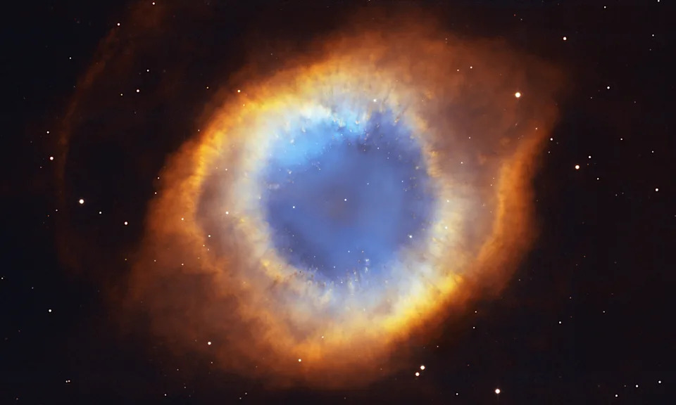 An eye-like nebula in space
