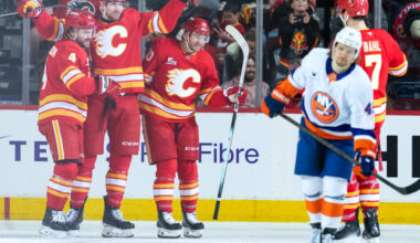 Flames hold off Islanders for 3rd victory in 4 games