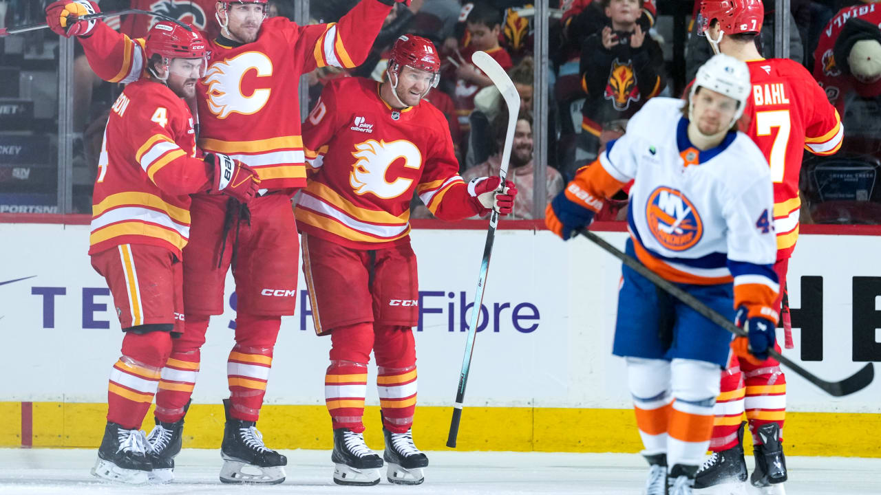 Flames hold off Islanders for 3rd victory in 4 games