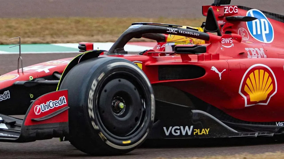 Lewis Hamilton makes Ferrari F1 test debut at Fiorano 2025
